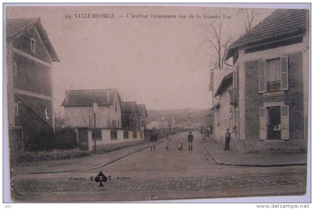 VILLEMOMBLE- L'Avenue Lespinasse Vue De La Grande Rue - Villemomble