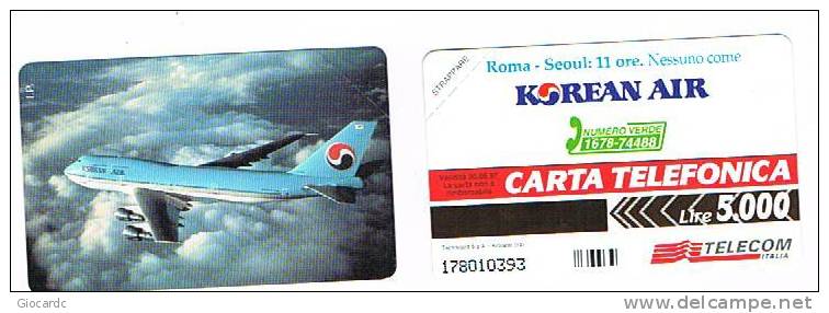TELECOM ITALIA  PRIVATE PUBBLICHE CAT. C.& C.3370    KOREAN AIR  - NUOVE - Private TK - Ehrungen
