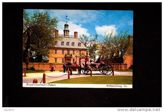Royal Governor's Palace, Williamsburg, Virginia - Autres & Non Classés