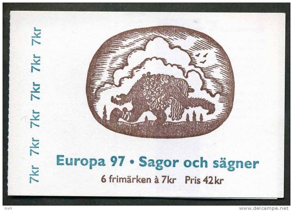 1997 Libretto Europa CEPT Svezia - 1997