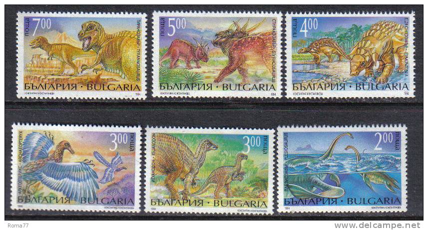 SS2372 - BULGARIA 1994 ,  Serie N. 3563/3568 ***  DINOSAURI - Ungebraucht