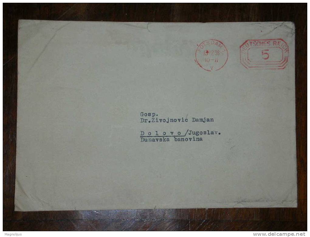 Germany,Third Reich,Empire,Stamps,Cover,letter,automat Machine Stamps,vintage - Macchine Per Obliterare (EMA)