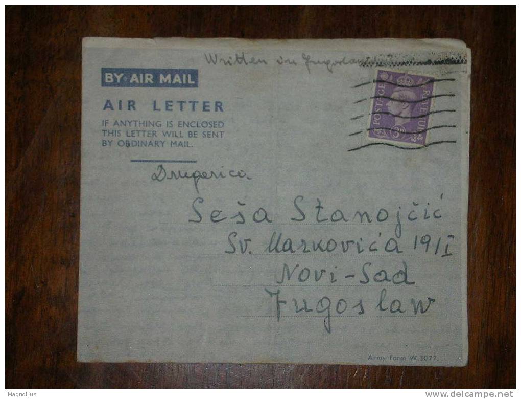 United Kingdom,England,aerogramme,Stamps,cover,air Letter,Great Britain Revenue - Fiscaux