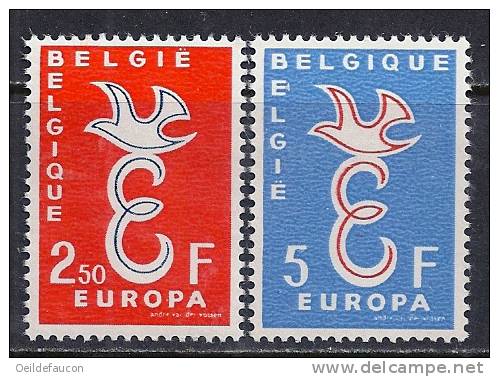 BELGIQUE - COB - 1064/65** - Cote 10 € - 1958