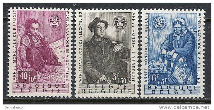 BELGIQUE - COB - 1125/27** - Cote 2 € - Flüchtlinge