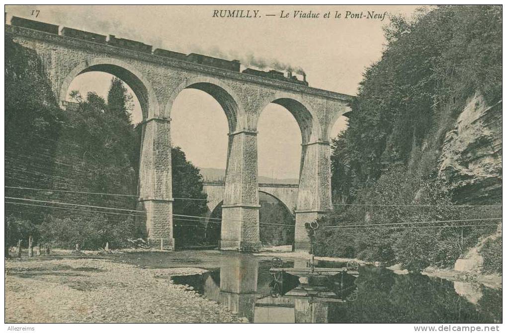 CPA 74 : RUMILLY    Viaduc  Et  Le Pont Neuf      A VOIR  ! - Rumilly