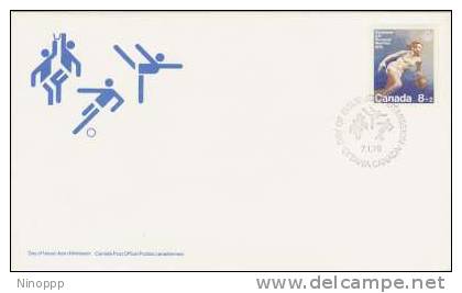 Canada-1976 Montreal Olympic Games,8+2 Basketball FDC - Estate 1976: Montreal