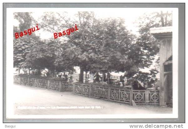 CPSM Carte Photo Suisse FR Bulle , Hotel De La Tour , La Terrasse Avec Vue Sur Le Lac - Bulle