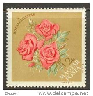 HUNGARY 1963 ROSES MNH - Roses