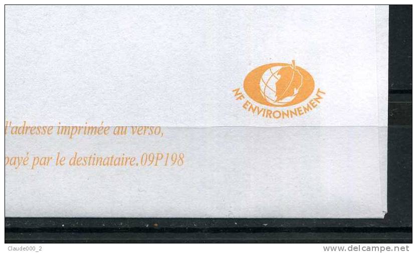 PAP  DAMART . BEAUJARD PHILAPOSTE **  Port Payé Par 09P198 Voir Recto -  Verso - Prêts-à-poster:Answer/Beaujard