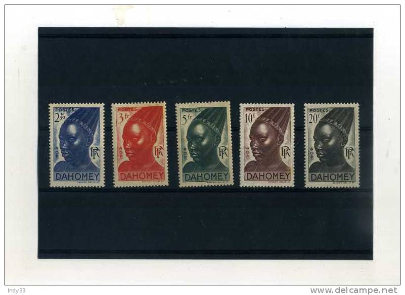 - FRANCE COLONIES . TIMBRES DU DAHOMEY DE 1941. NEUFS - Unused Stamps