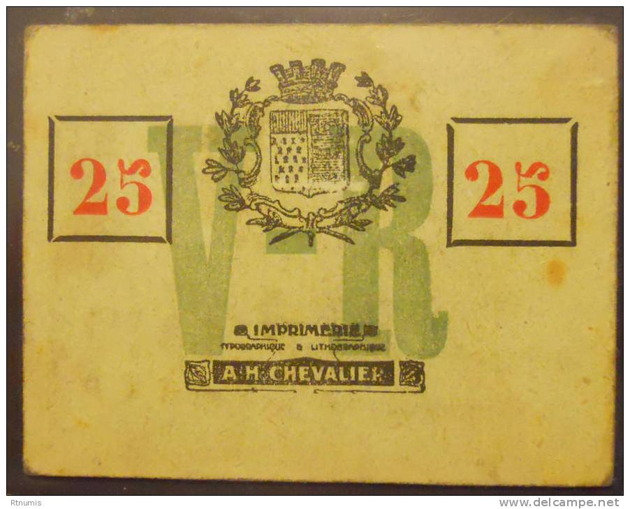 Roubaix 59 25 Centimes Pirot 59-3187 TTB R1 - Notgeld