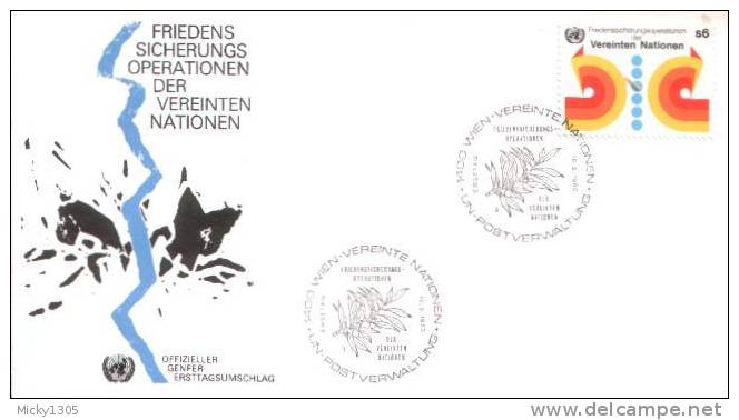 UN Wien - FDC (u124) - FDC