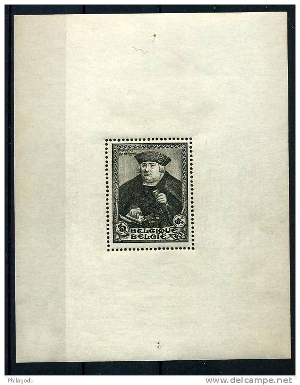 SITEB 1935, François De Tassis, Maitre Des Postes,  Bloc 4**  Postfris, Cote 465 € - 1924-1960