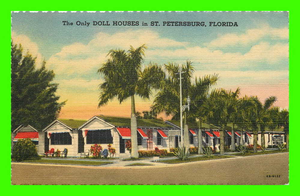 ST PETERSBURG, FL. - THE ONLY DOLL HOUSES  TOURIST COTTAGES - - St Petersburg