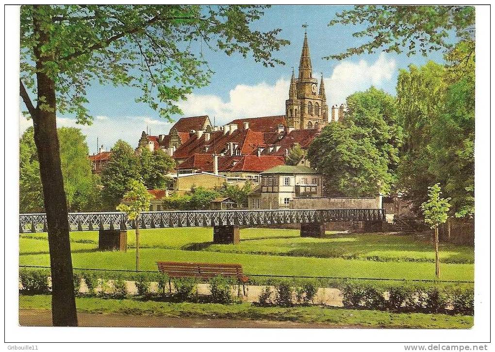 ANSBACH  -  BLICK ZUR  * GUMBERTUSKIRCHE *   -   Verlag : Fritz LAUTERBACH Aus Fürth   N° 41/2/8 - Ansbach