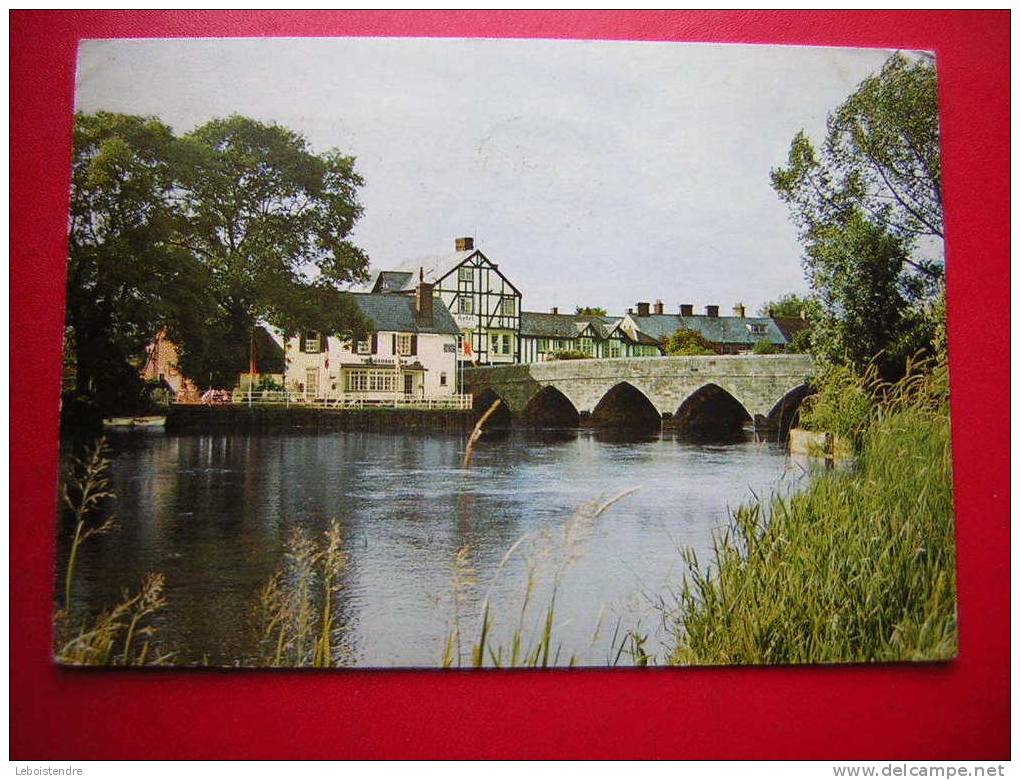 CPM- ANGLETERRE-THE BRIDGE AND RIVER AVON ,FORDINGBRIDGE,HAMPSHIRE - Altri & Non Classificati