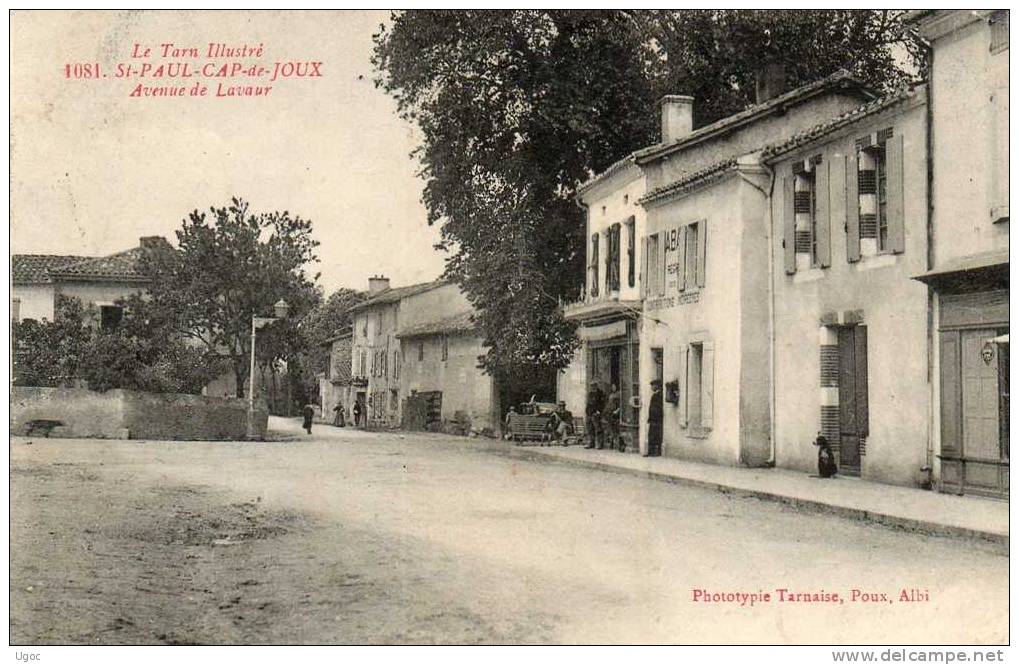 CPA - 81 -TARN - SAINT-PAUL-CAP-de-JOUX - Avenue De Lavaur - 482 - Saint Paul Cap De Joux