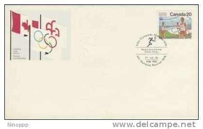 Canada-1976 Montreal Olympic Games,Flame Relay, FDC - Ete 1976: Montréal