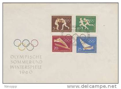 Germany DDR-1960 Rome Olympic Games FDC - Estate 1960: Roma