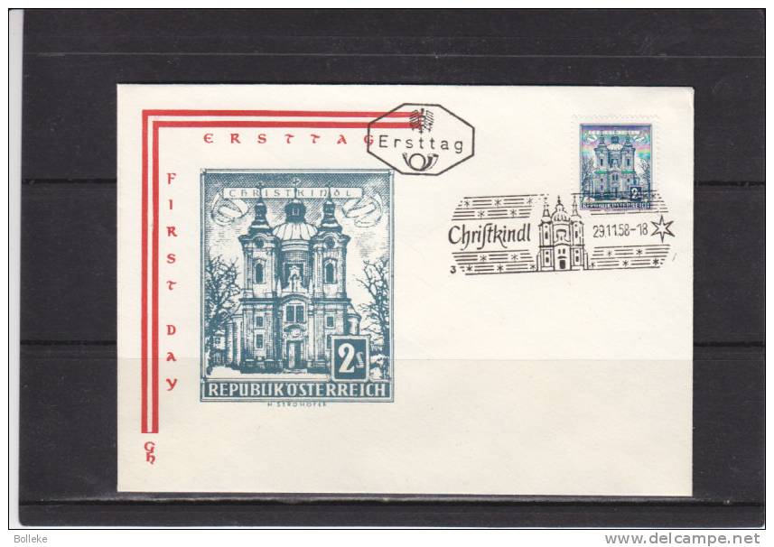 Noël - Autriche - Lettre De 1958 - Oblitération " Christkindl "  -  Valeur 40 Euros - Briefe U. Dokumente