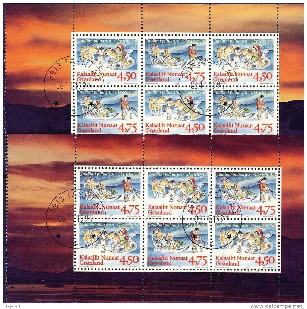 #Greenland 1997. Sheetlets From Booklet 8. Michel Hbl.15-16. Regard Descripion! Cancelled(o) - Blocs