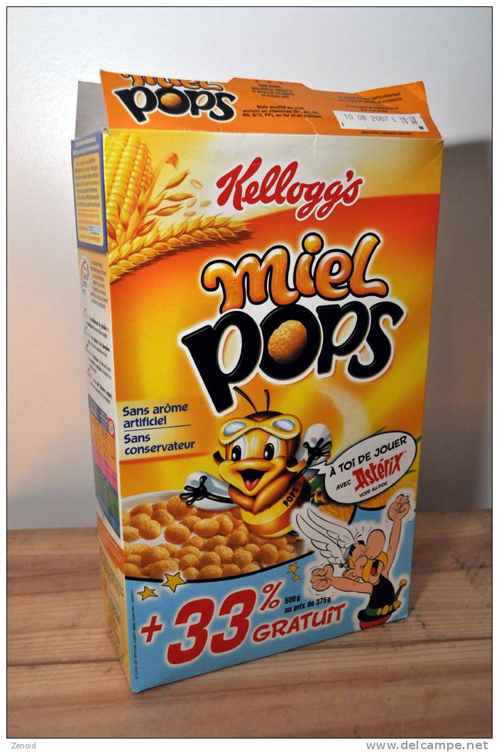 Boite Cereales Kellog´s Miel Pops "Asterix" - Astérix