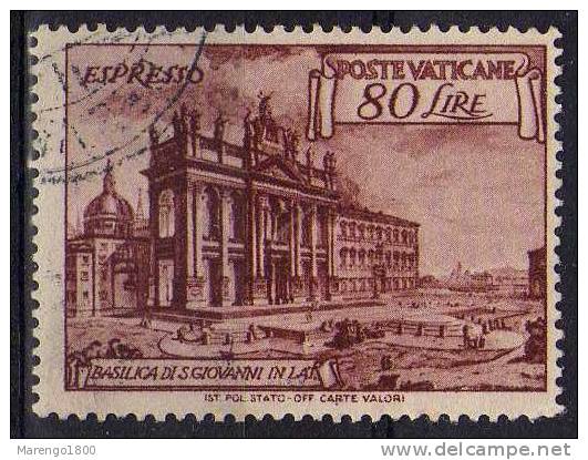 Vaticano 1949 - Basiliche L. 80 (Espresso)   (g314a) - Gebruikt