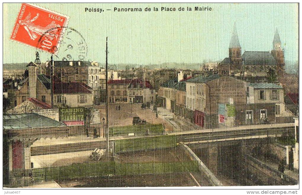 POISSY (78) Vue De La Place De La Mairie - Poissy