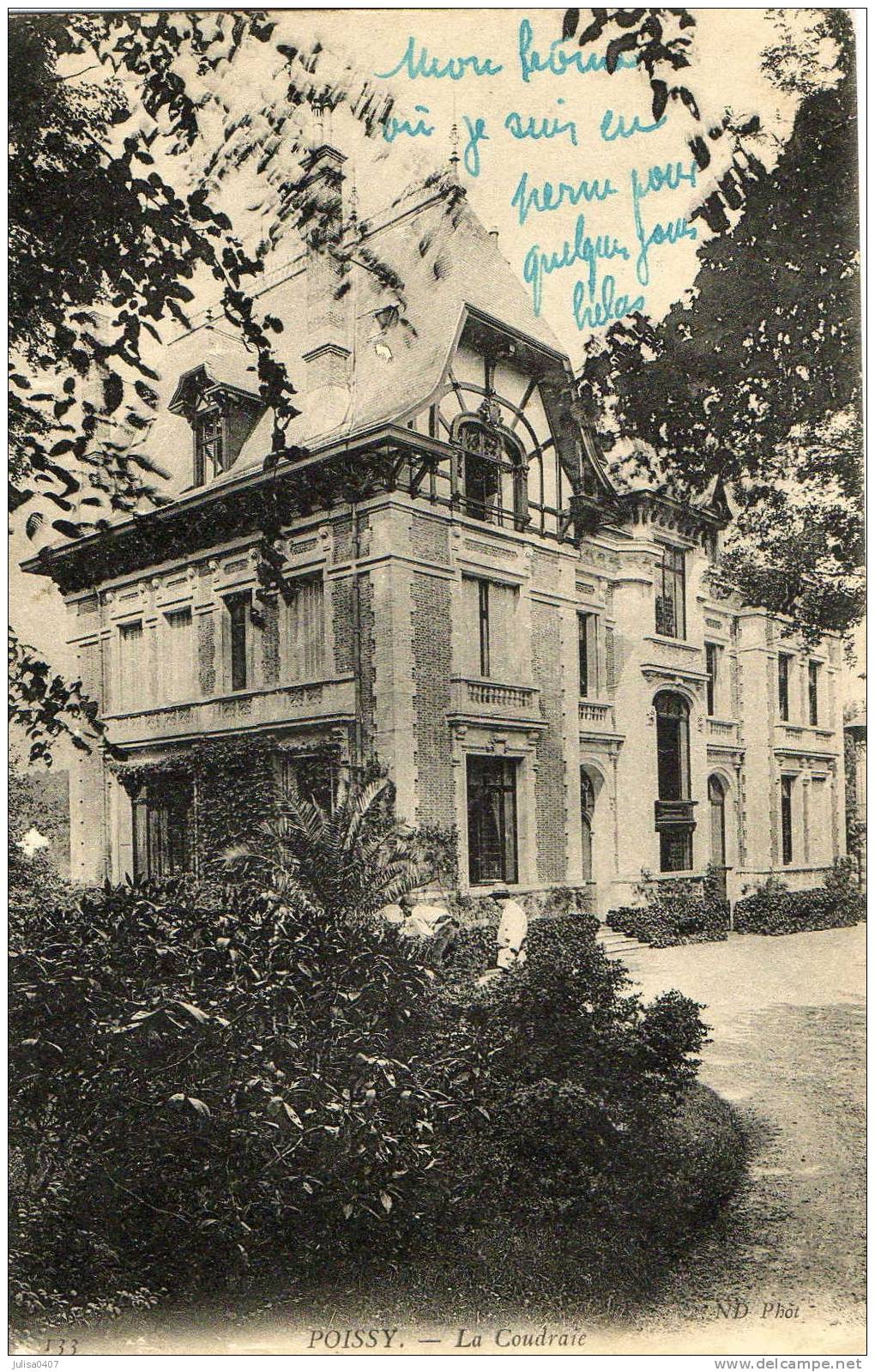 POISSY (78) Villa Nommée La Coudray Maison De Caractère - Poissy