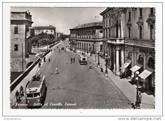 FERRARA - Salita Al Castello Estense, Autobus/tram - FG BN V 1960 - Ferrara