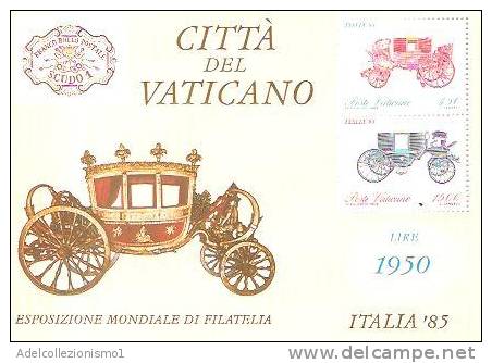 37062)foglio Commemorativo Espo. Mondiale Di Filatelia Città Del Vaticano Con 1500£+450£ - Nuovi - Blocchi E Foglietti