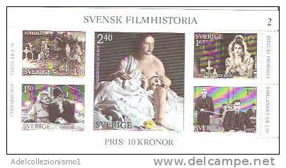 37077)foglio Commemorativo Svedesi Con 5 Valori - Nuovi - Full Sheets & Multiples