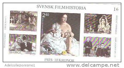 37079)foglio Commemorativo Svedesi Con 5 Valori - Nuovi - Feuilles Complètes Et Multiples