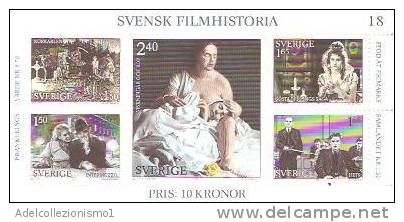 37080)foglio Commemorativo Svedesi Con 5 Valori - Nuovi - Feuilles Complètes Et Multiples