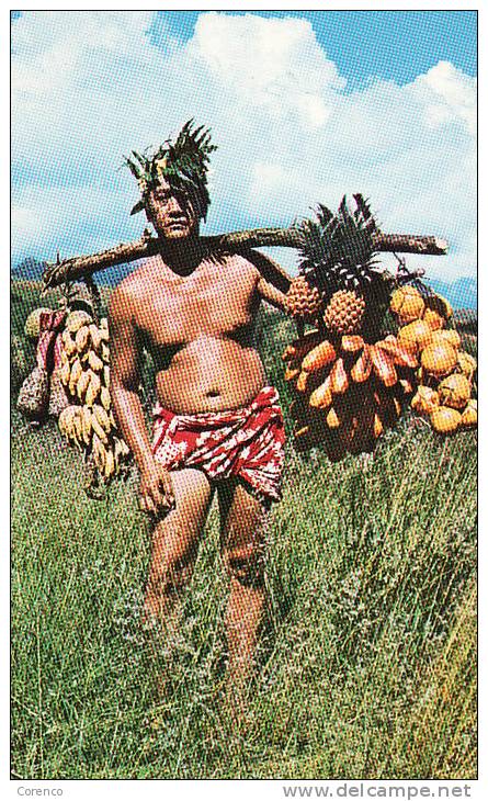 3541   TAHITI   Porteur De Fruits  Non écrite - Polynésie Française