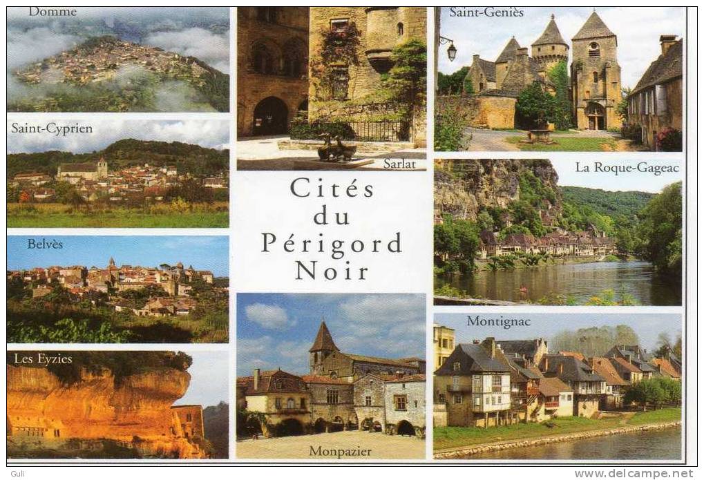 DORDOGNE- Cités Du Périgord Noir , Quelques Cités Au Pays Des Chênes Verts, Multi Vues -  *PRIX FIXE - Autres & Non Classés