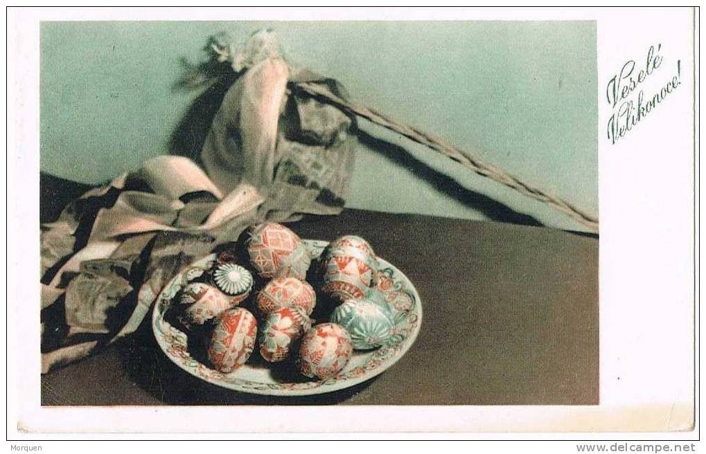 Post Card CHOCEN (Checoslovaquia)  1937. Huevos De Pascua - Covers & Documents