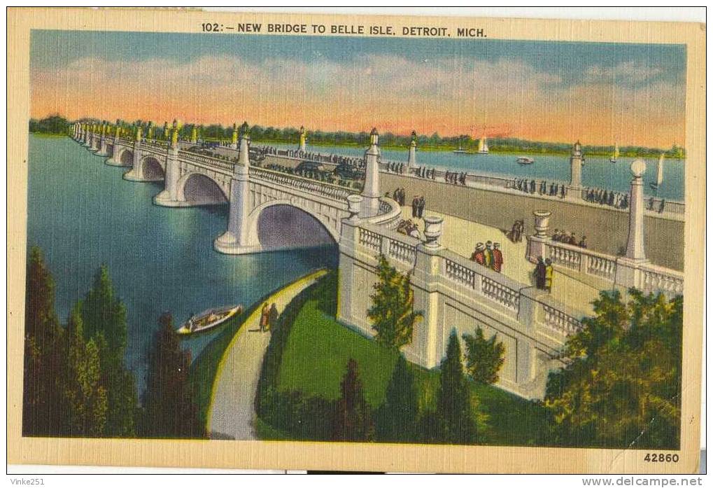 New Bridge To Belle Isle Detroit ETAT UNIS - Autres & Non Classés