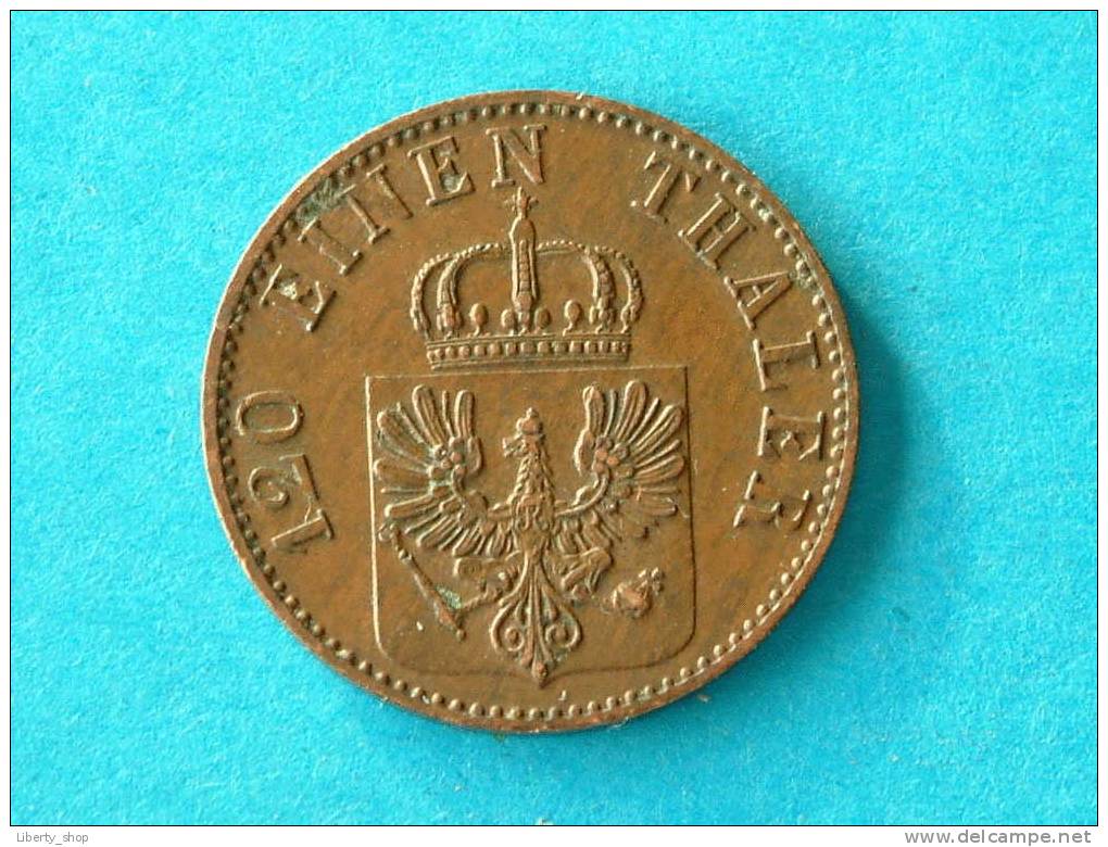 PRUSSIA - 3 PFENNINGE 1860 A / KM 453 ( For Grade, Please See Photo ) !! - Taler Et Doppeltaler