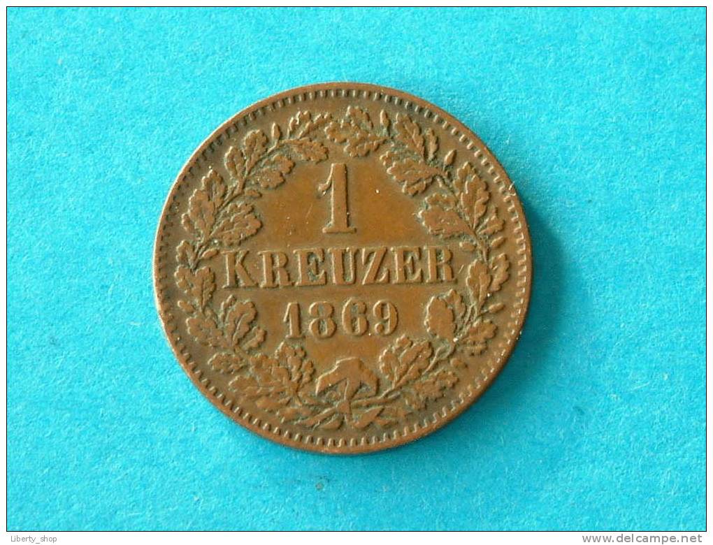 BADEN - 1 KREUZER 1869 / KM 242 ( For Grade, Please See Photo ) !! - Petites Monnaies & Autres Subdivisions