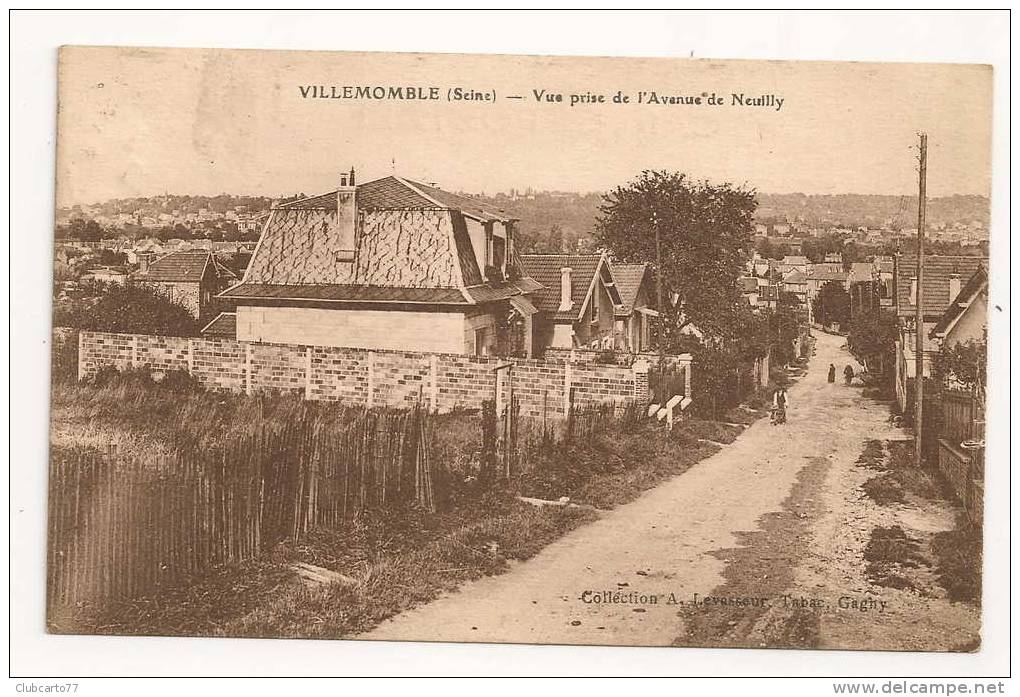 Villemomble (93) : Rue Prise De L'Avenue De Neuilly En 1929 (animée). - Villemomble