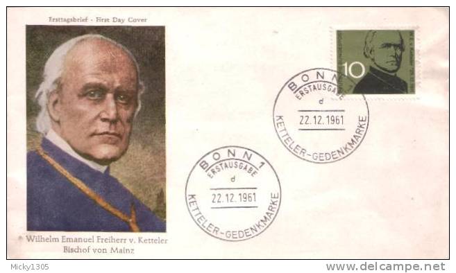 Germany - FDC Mi-Nr 374 (u126)- - 1961-1970