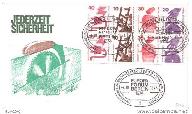 Germany / Berlin - Heftchenblatt 17 Auf Brief Mit Sonderstempel (u127) - Lettres & Documents