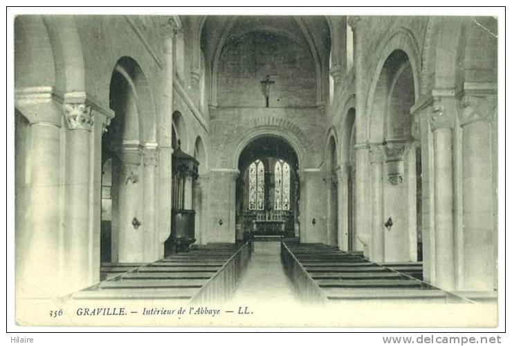 Cpa 76 GRAVILLE Interieur De L'abbaye LL - Graville