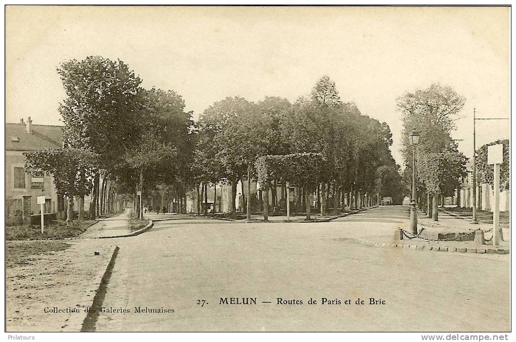 MELUN  -  Routes De Paris Et De Brie - Melun