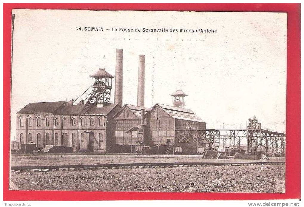 CPA 59 NORD SOMAIN LA FOSSE DE SESSEVAILE DES MINES D'ANICHE BREGER FRERES PARIS - Sonstige & Ohne Zuordnung