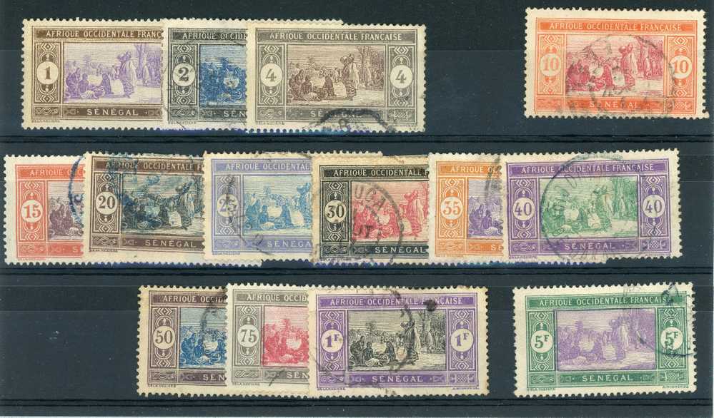 Sénégal  :  Yv  53...69  (o) - Used Stamps