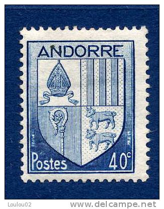 ANDORRE FRANCAIS - 1944 à 1946 - 95 - Armoiries Des Vallées - Neuf * - Ungebraucht