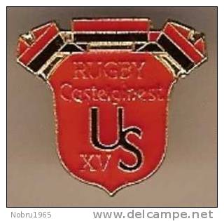 Pin´s RUGBY U.S.CASTELGINEST XV ( 31 Haute Garonne ) NEUF - Rugby